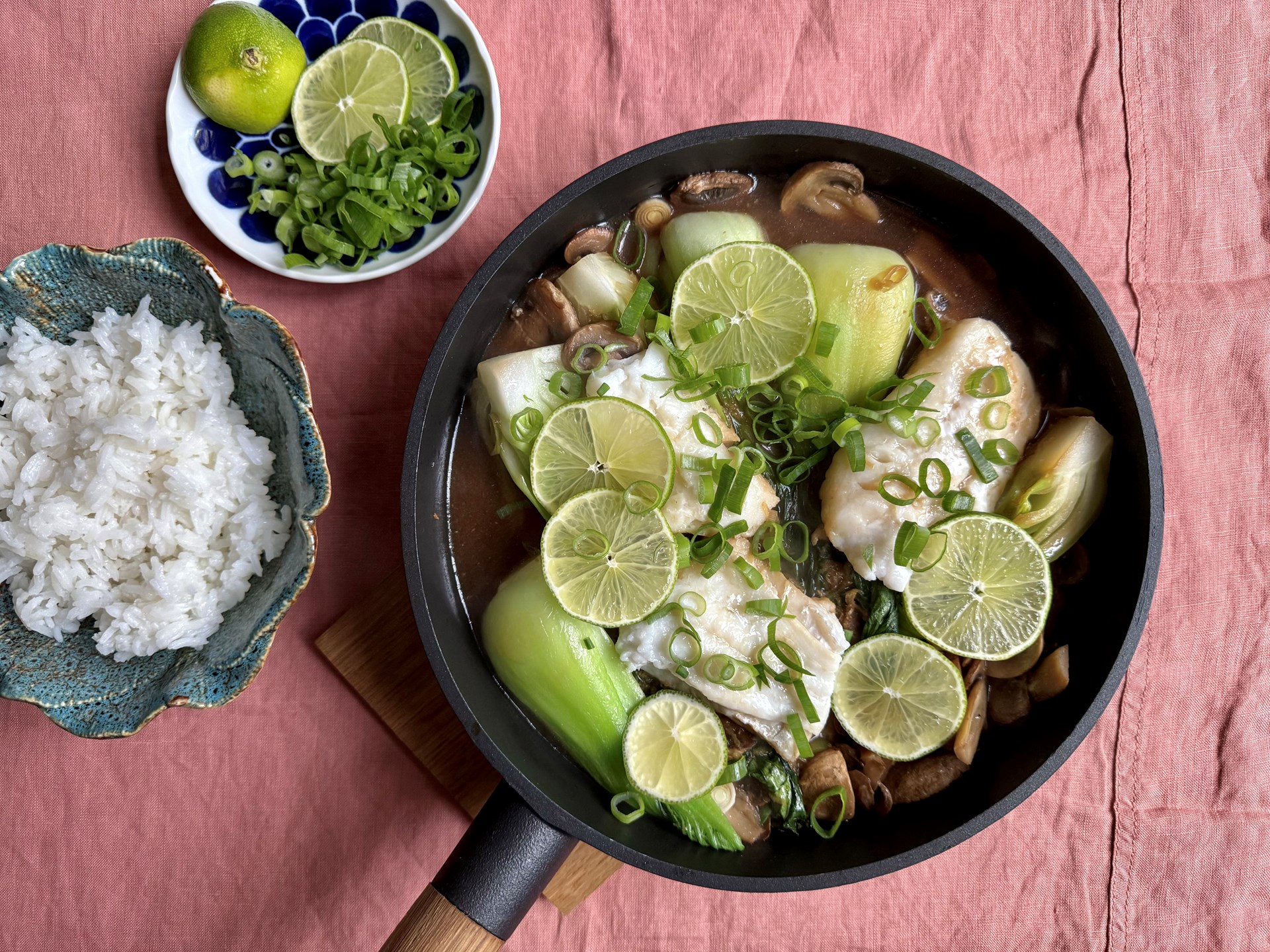 Dampet kuller i tamari med pak choy og ingefær - Opskrift fra Skagenfood.dk