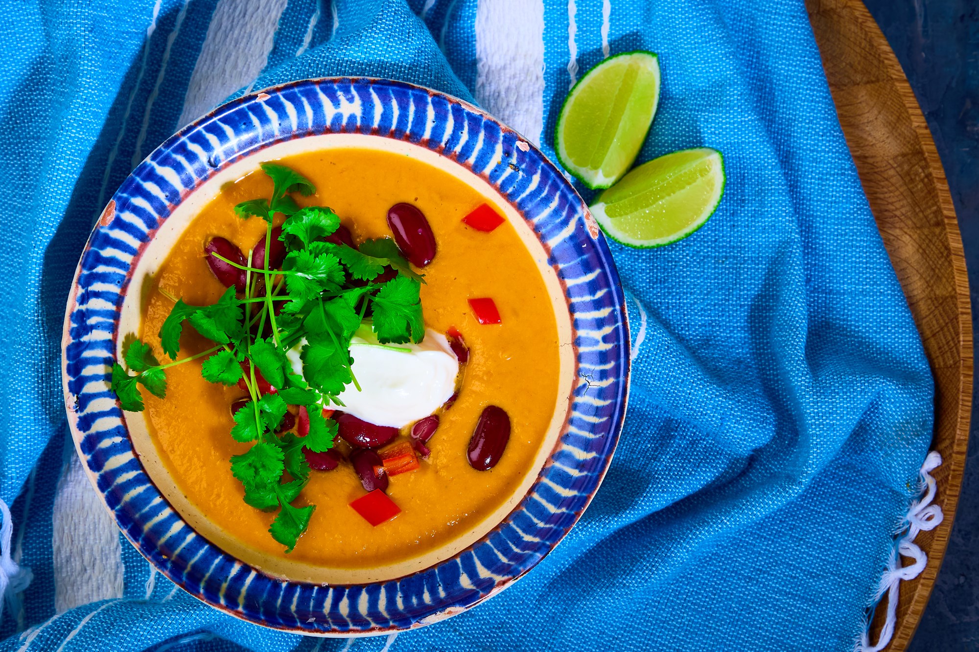 Cremet mexicansk suppe