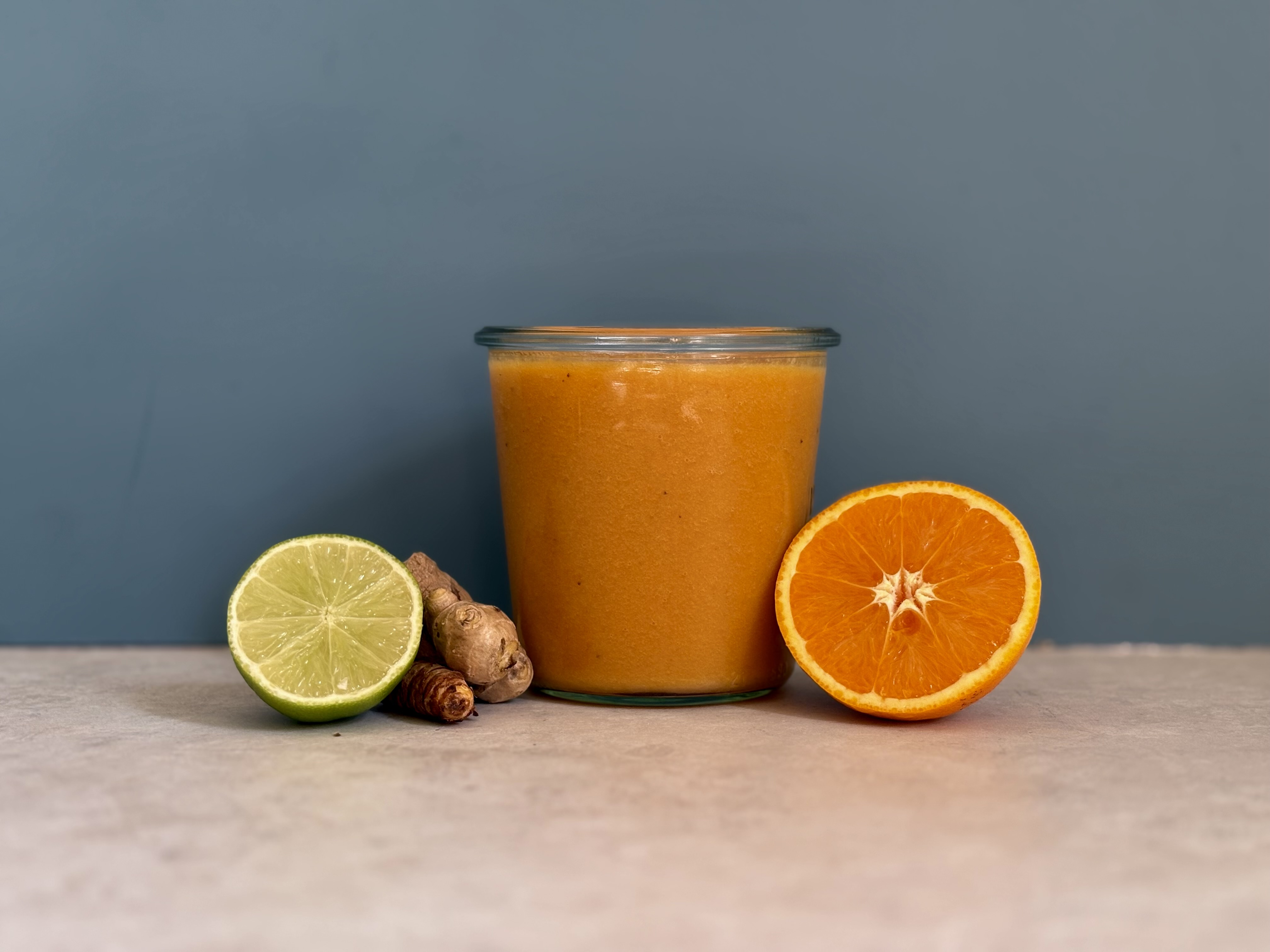 Lorangade – appelsin, gurkemeje, banan