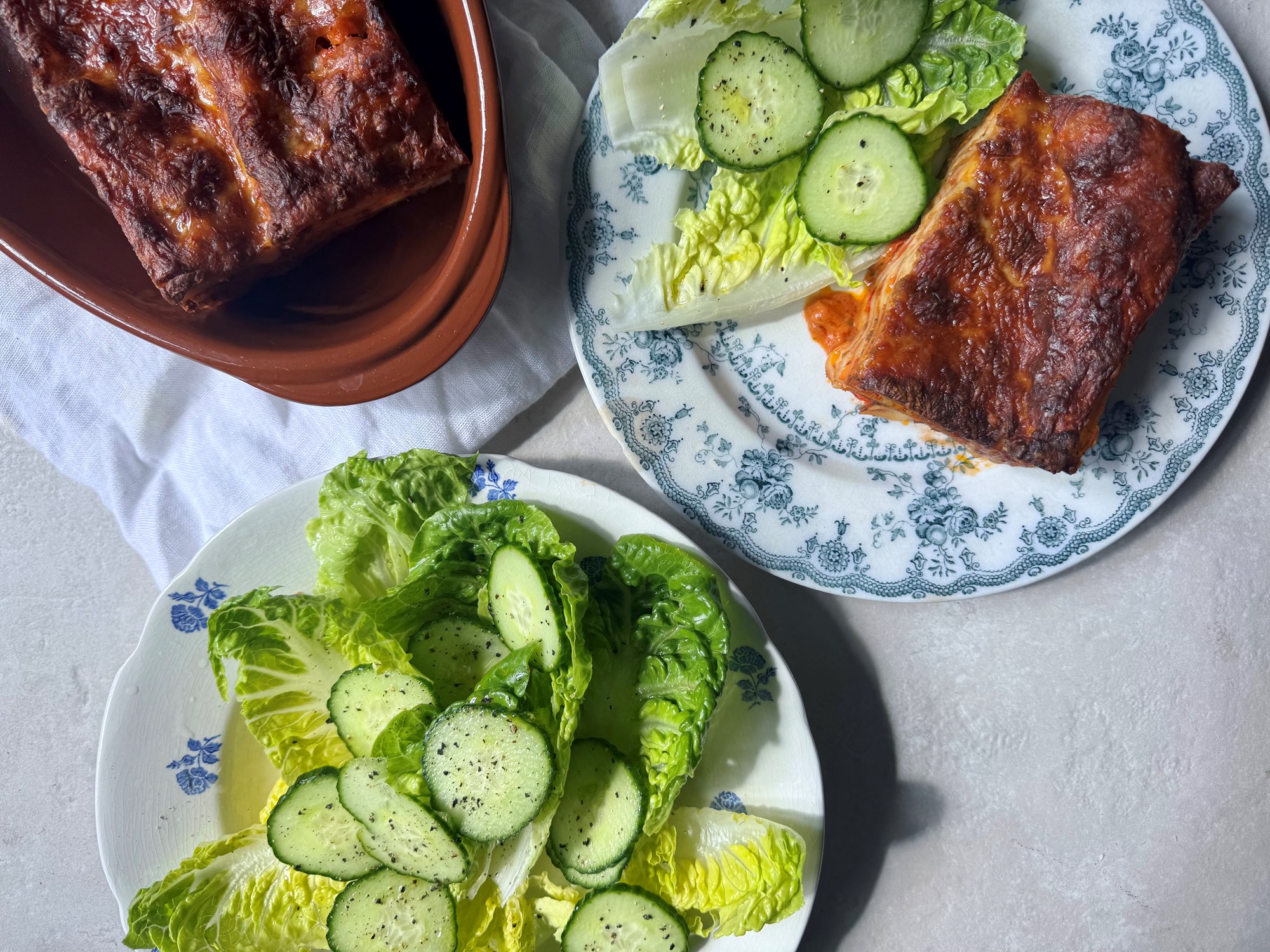 HEAT lasagne med grøn salat