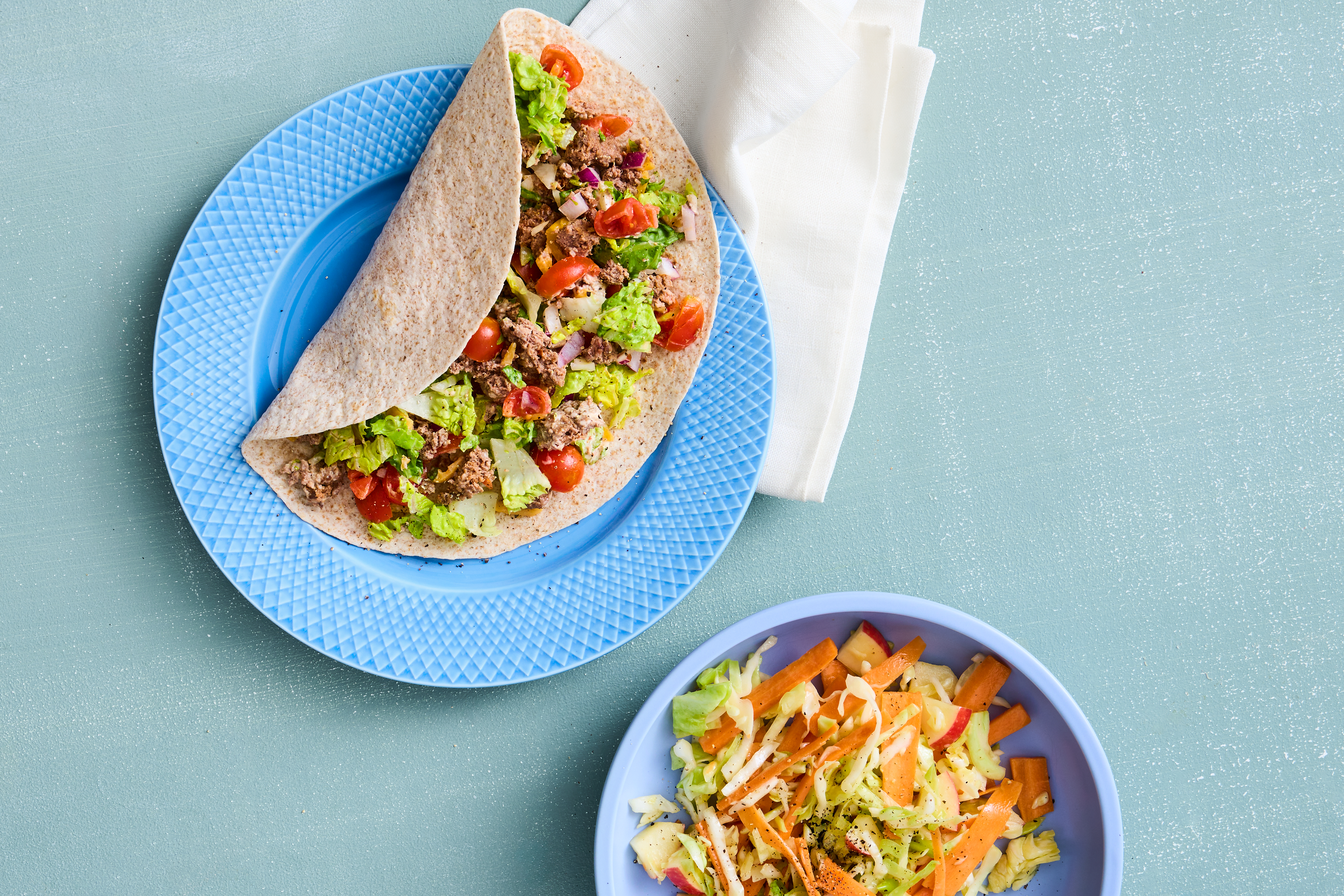 Chopped burger burrito - onsdag uge 4