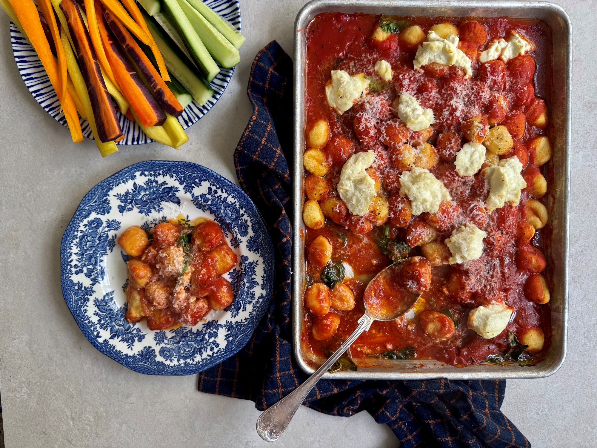 All in one gnocchi med ricotta og parmesan