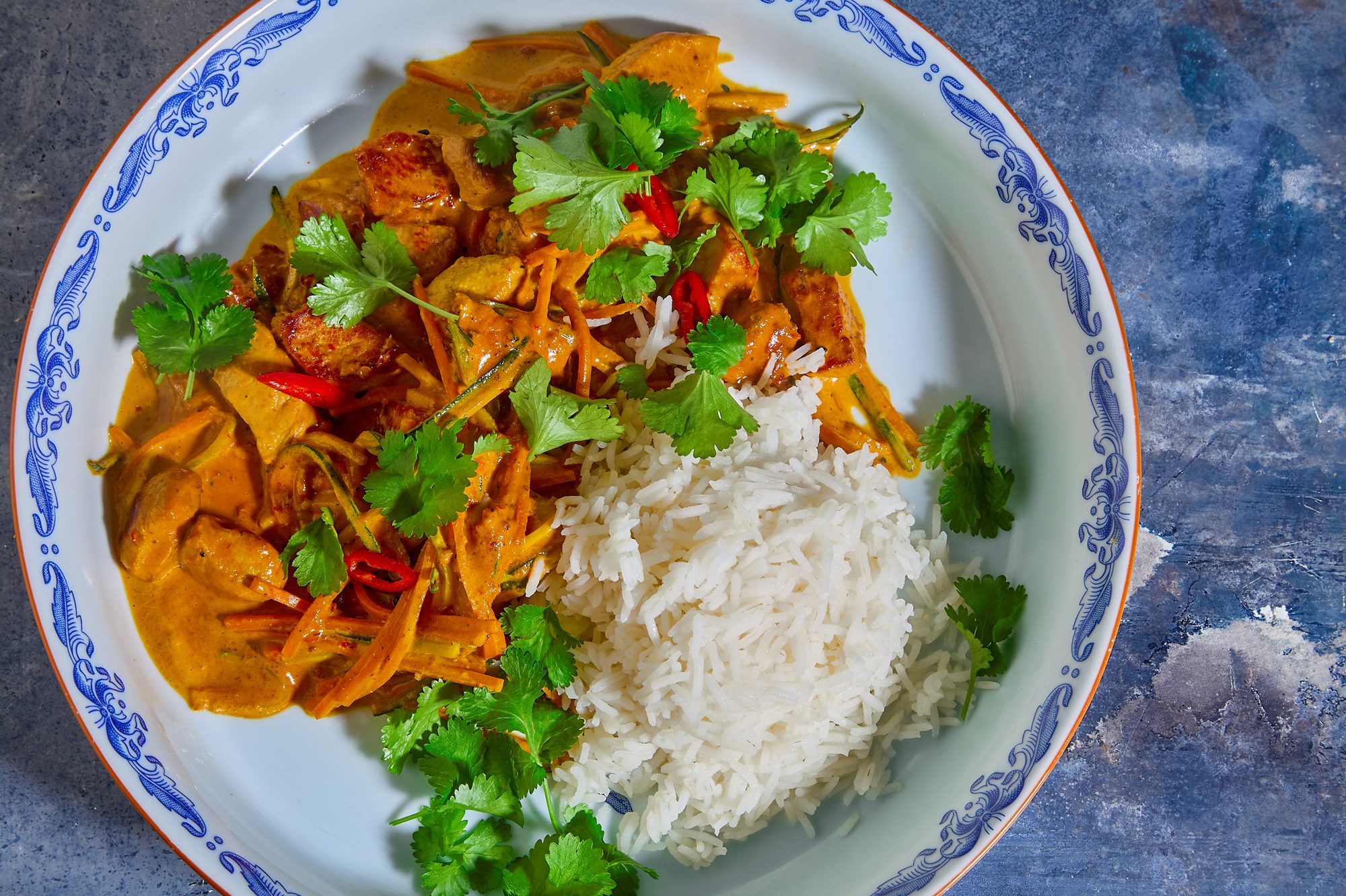 Gaeng Hung Lae, Nordthailandsk curry med gris og ris