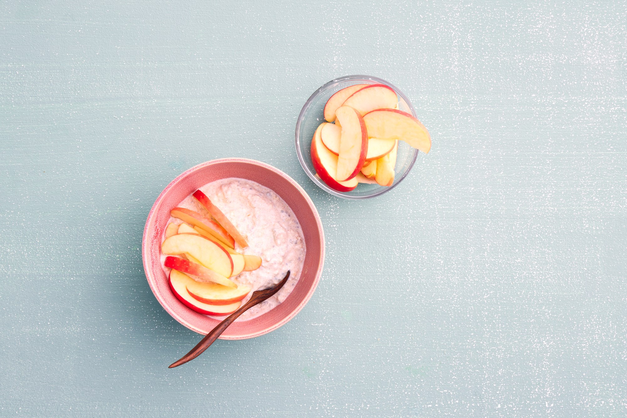 Birchermüsli med topping - morgenmad - kun råvarer til 3 dage til 1 el. 2 pers. (hvis tilkøbt) - uge 9