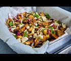 Ras el Hanout bagte beder, gulerødder og grønne linser med Kota
