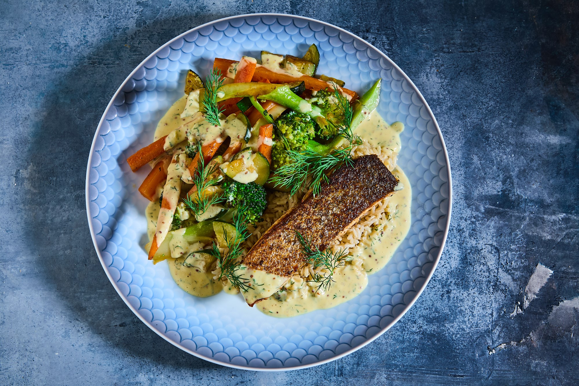 ELITE Team DK Golfspillerens laks i cremet urtesovs