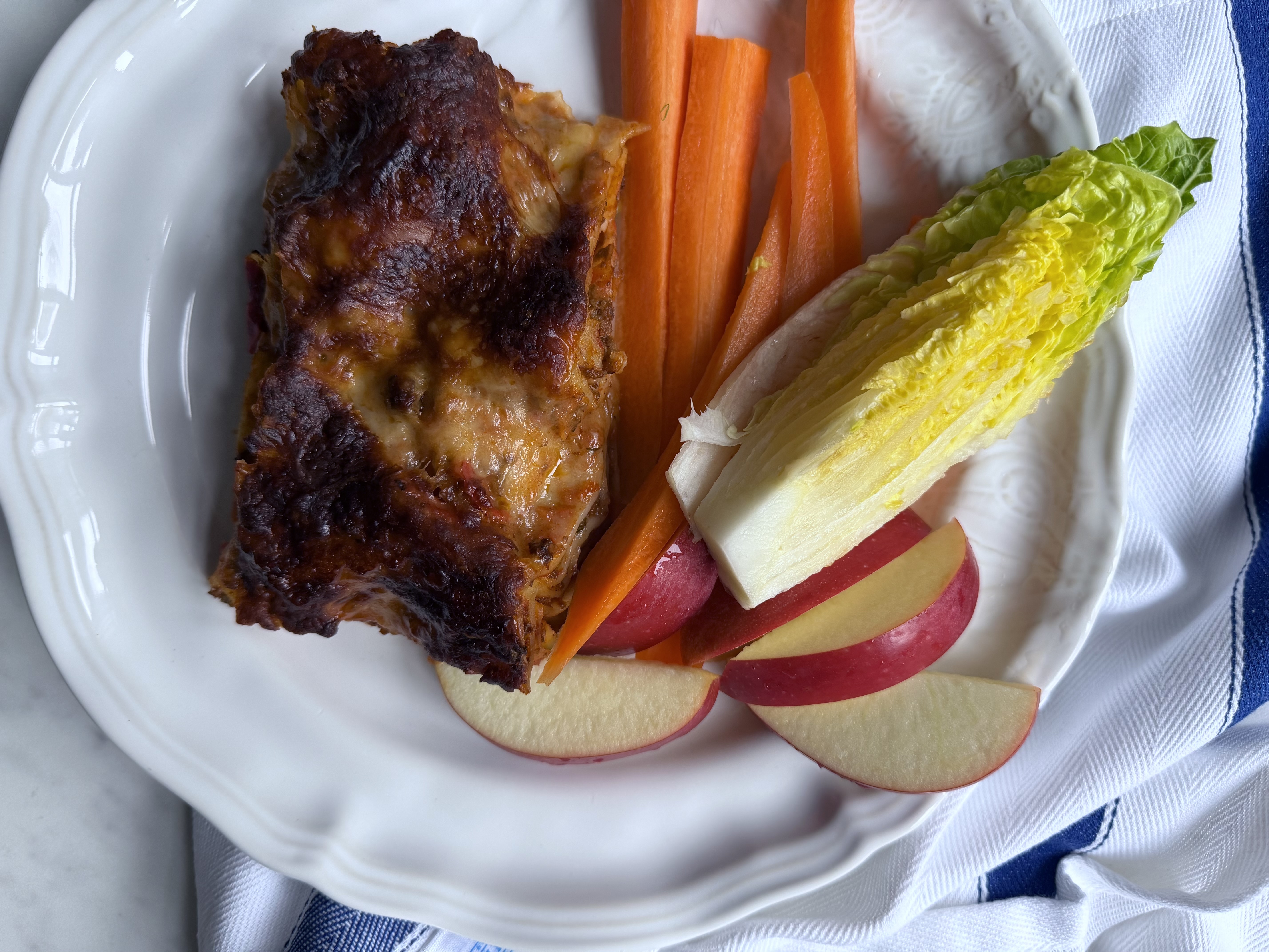 HEAT lasagne med snackgrønt