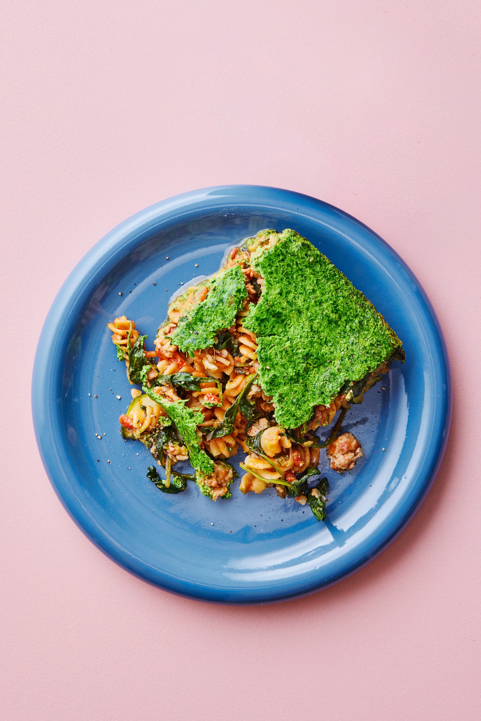 Grøn kyllingelasagne