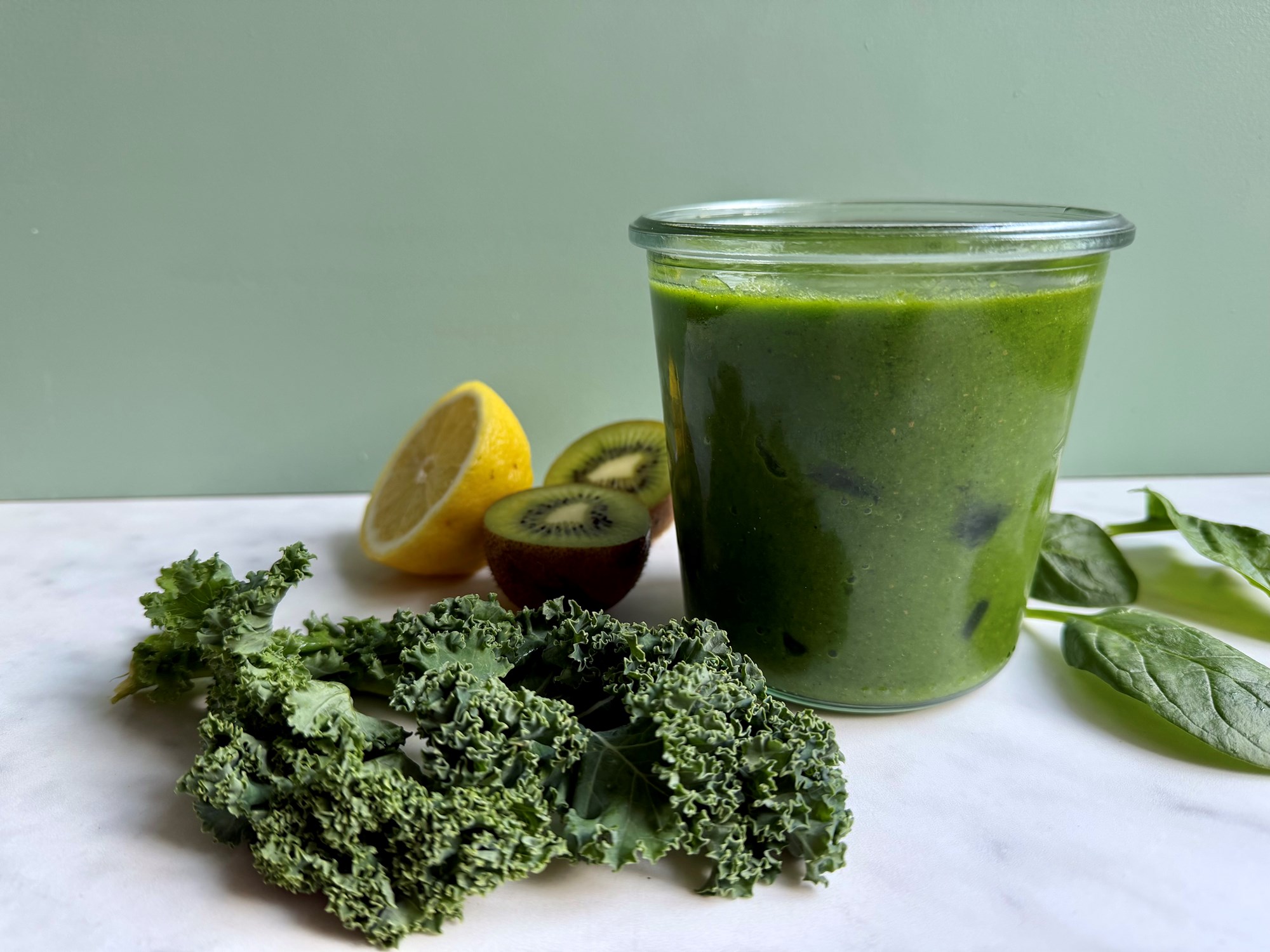 Kale & Kiwi - grønkål, kiwi, spinat