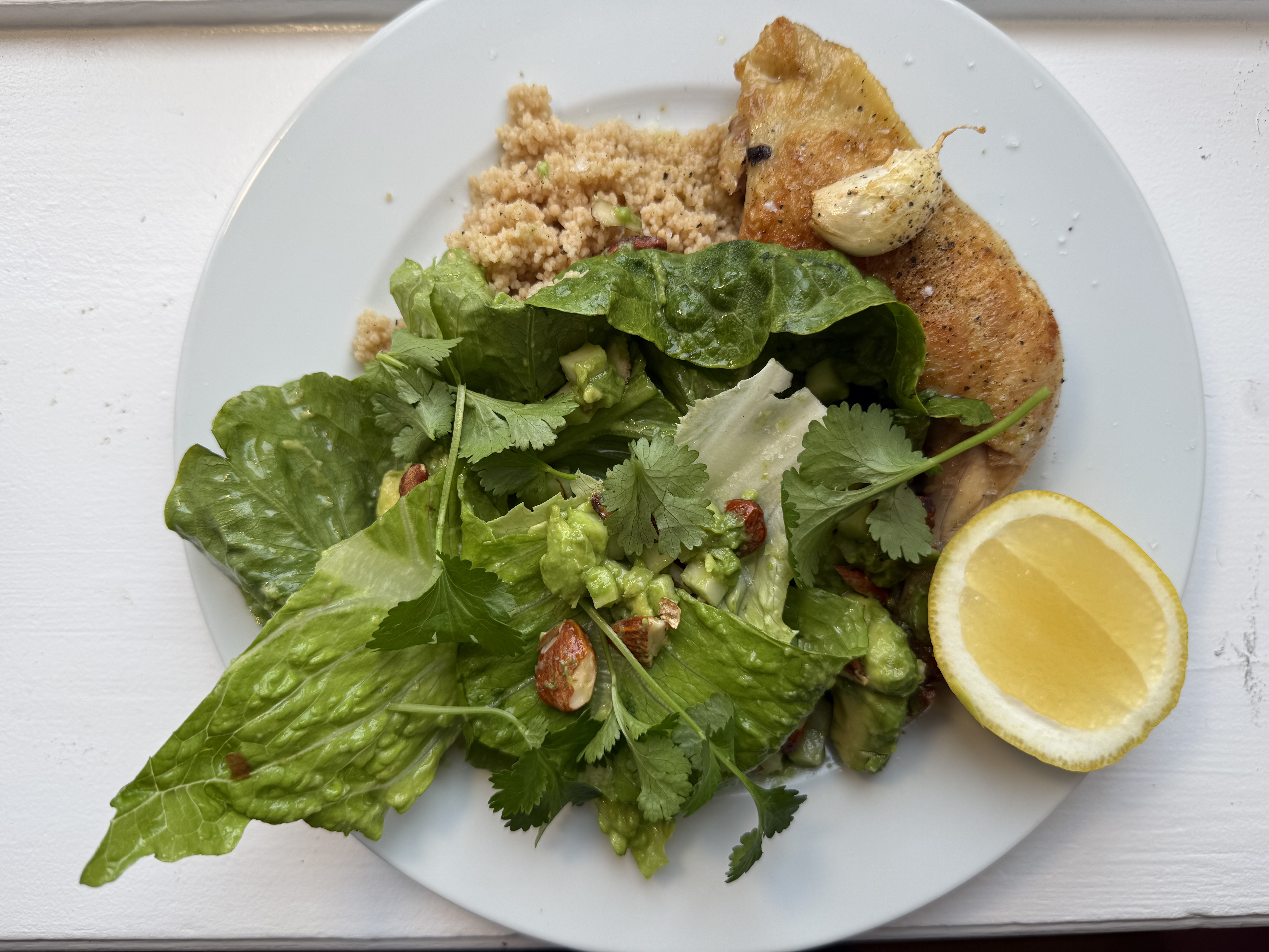 Kylling og sprød salat