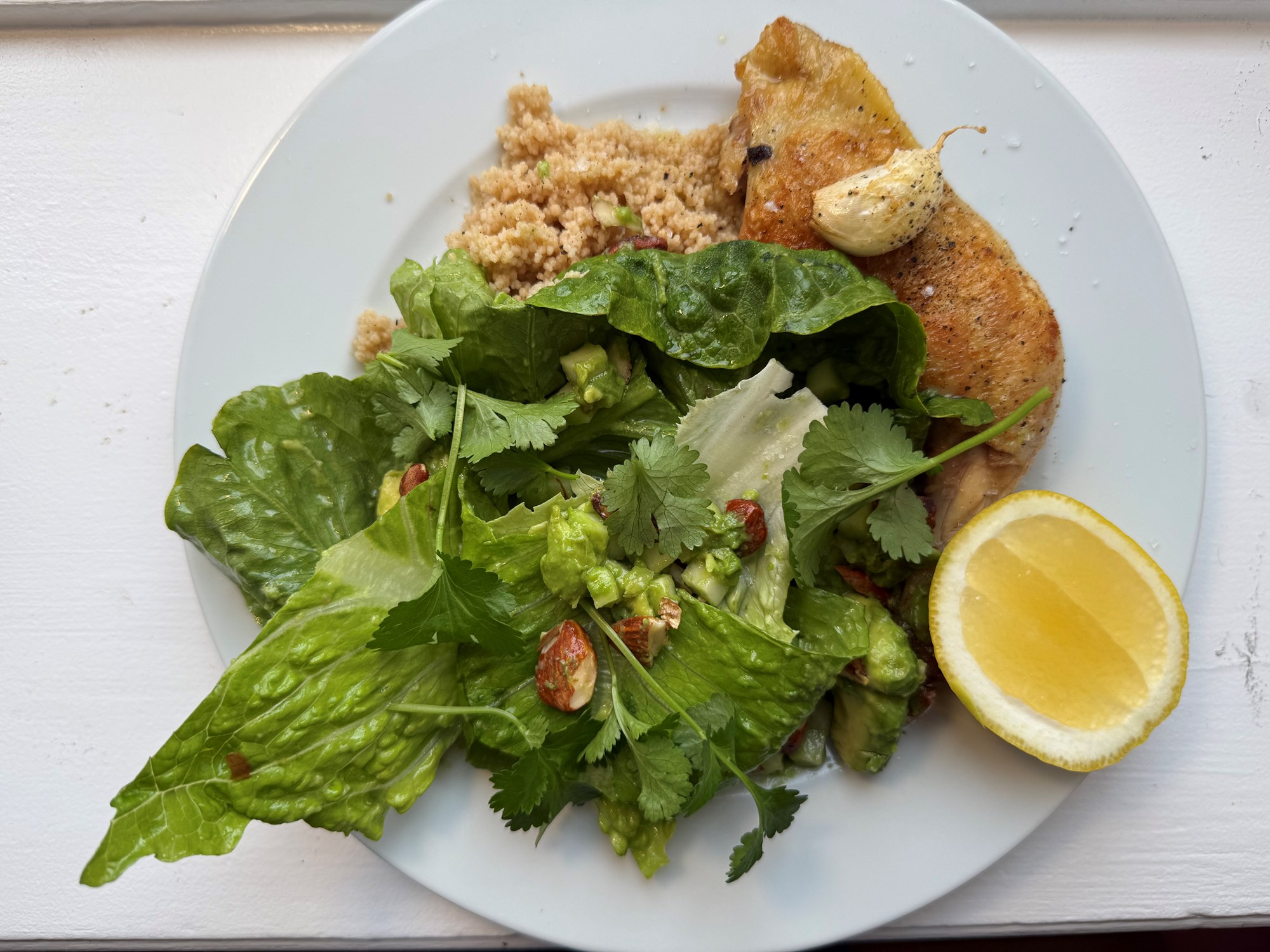 Kylling og sprød salat