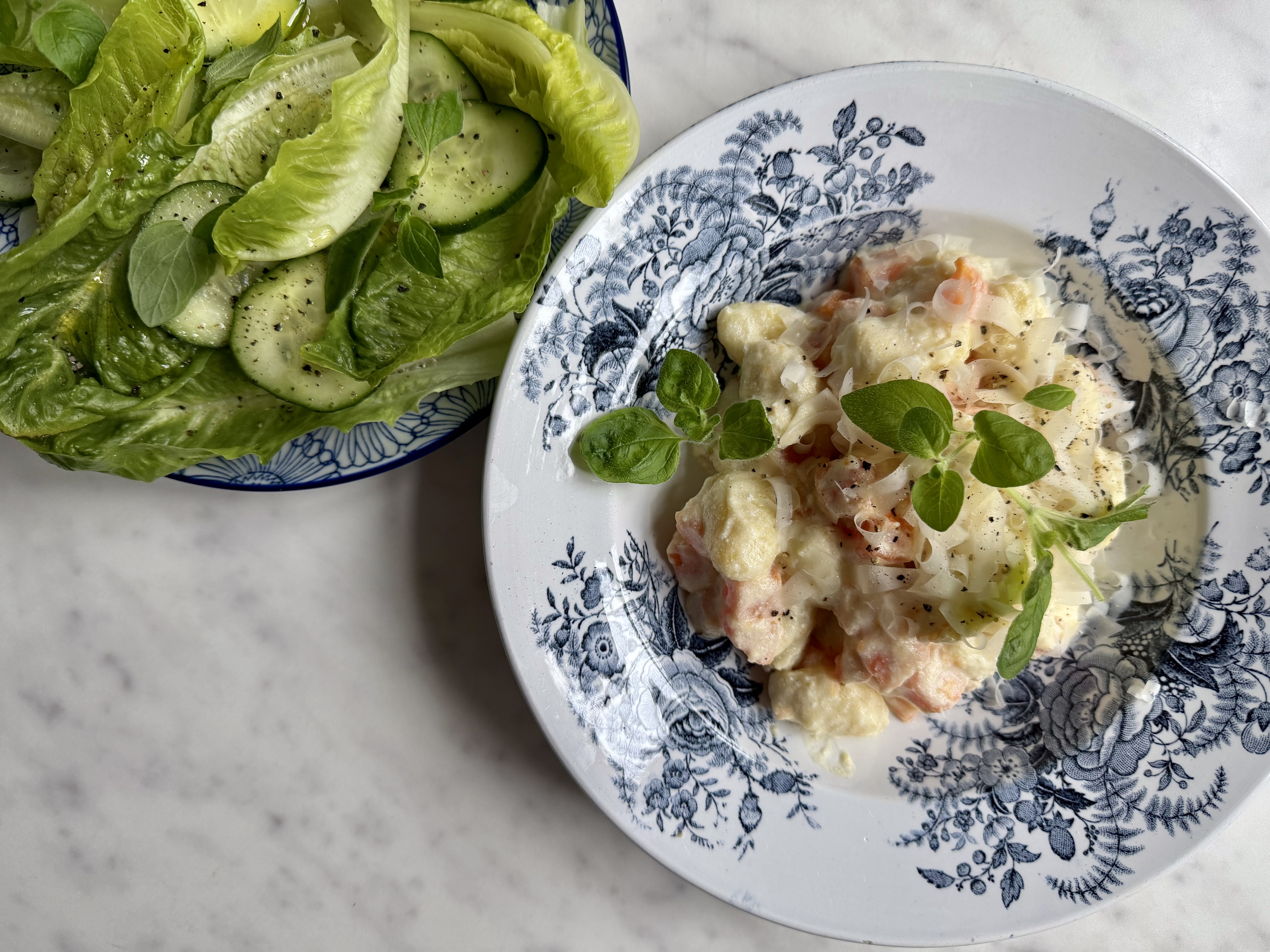 Gnocchi med søde kartofler, ricotta og revet parmesan