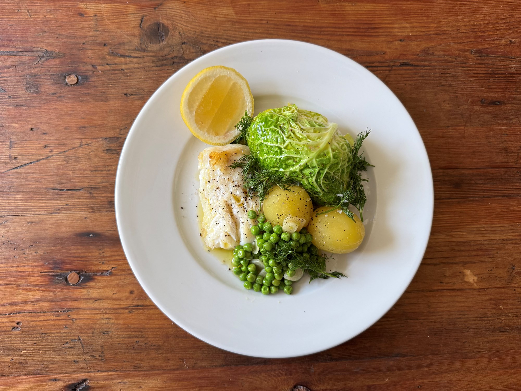 Kuller med kartofler, savoykål og citron