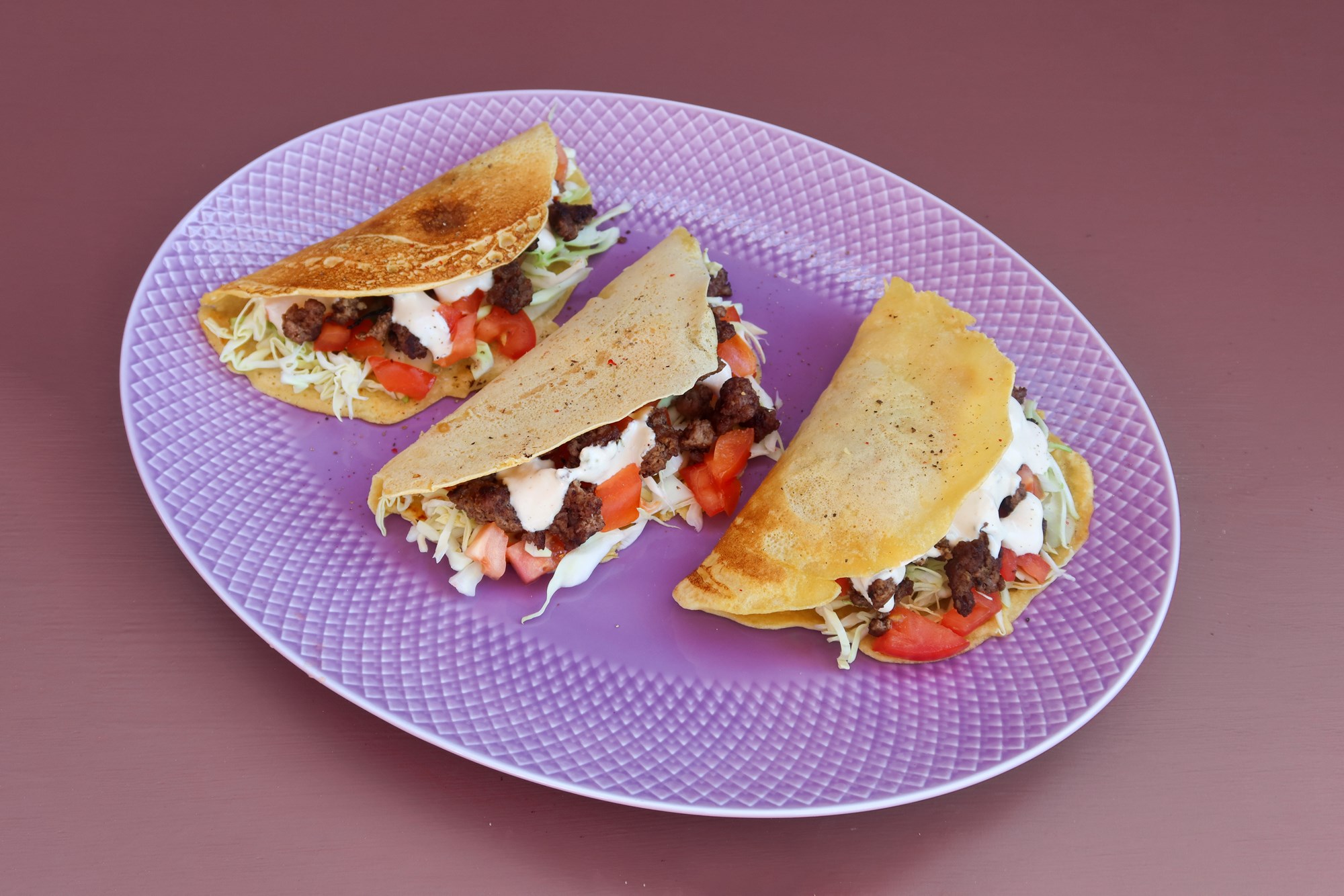 Taco med oksekød
