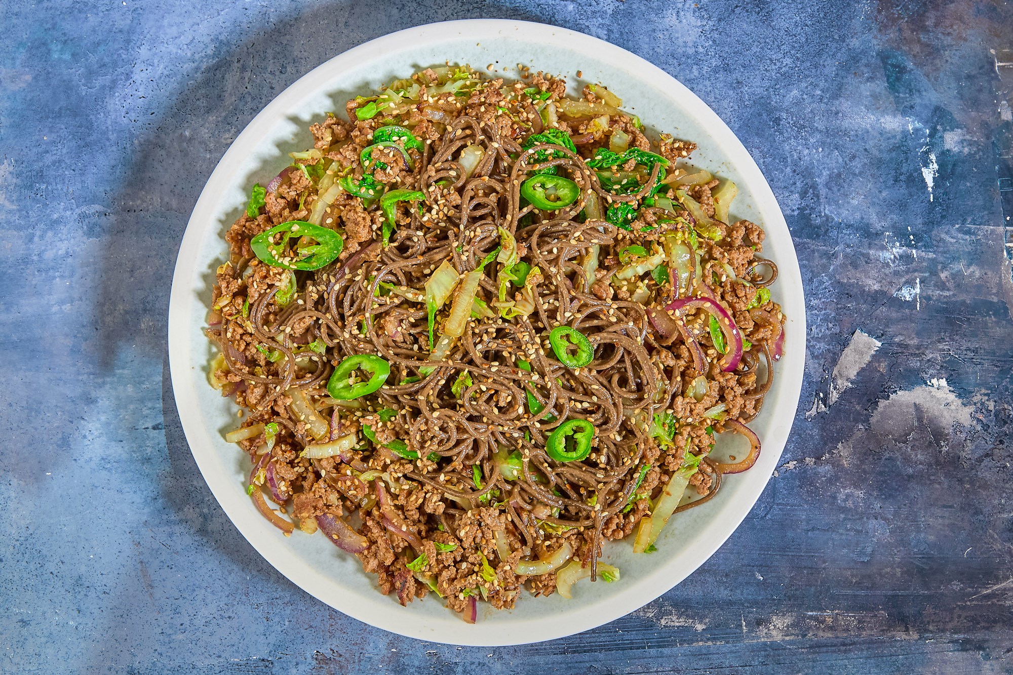 Teriyakigris med boghvedenudler