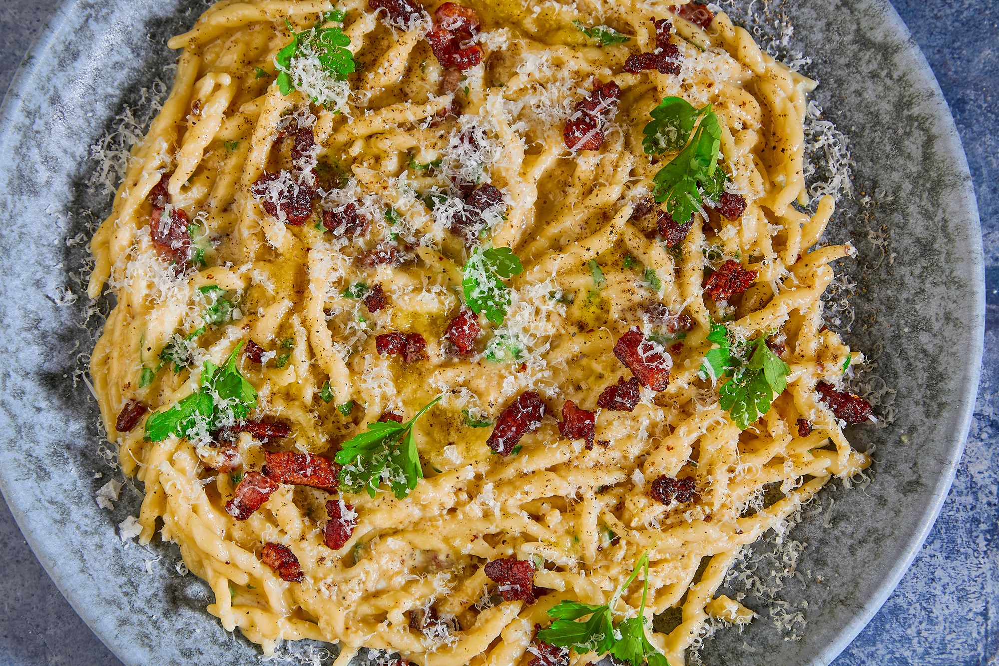 Trofie carbonara
