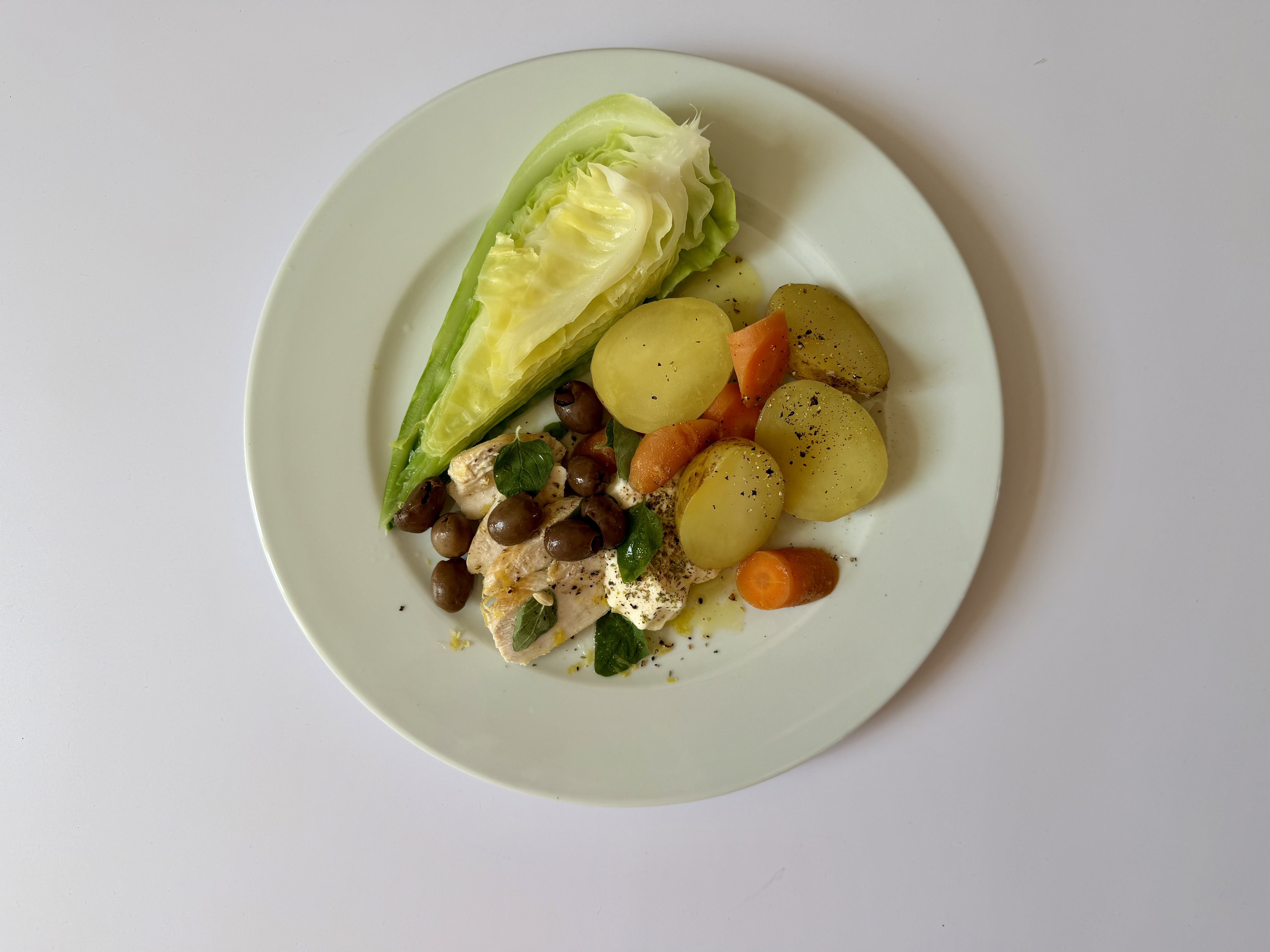Stegt kyllingebryst med spidskål og aioli