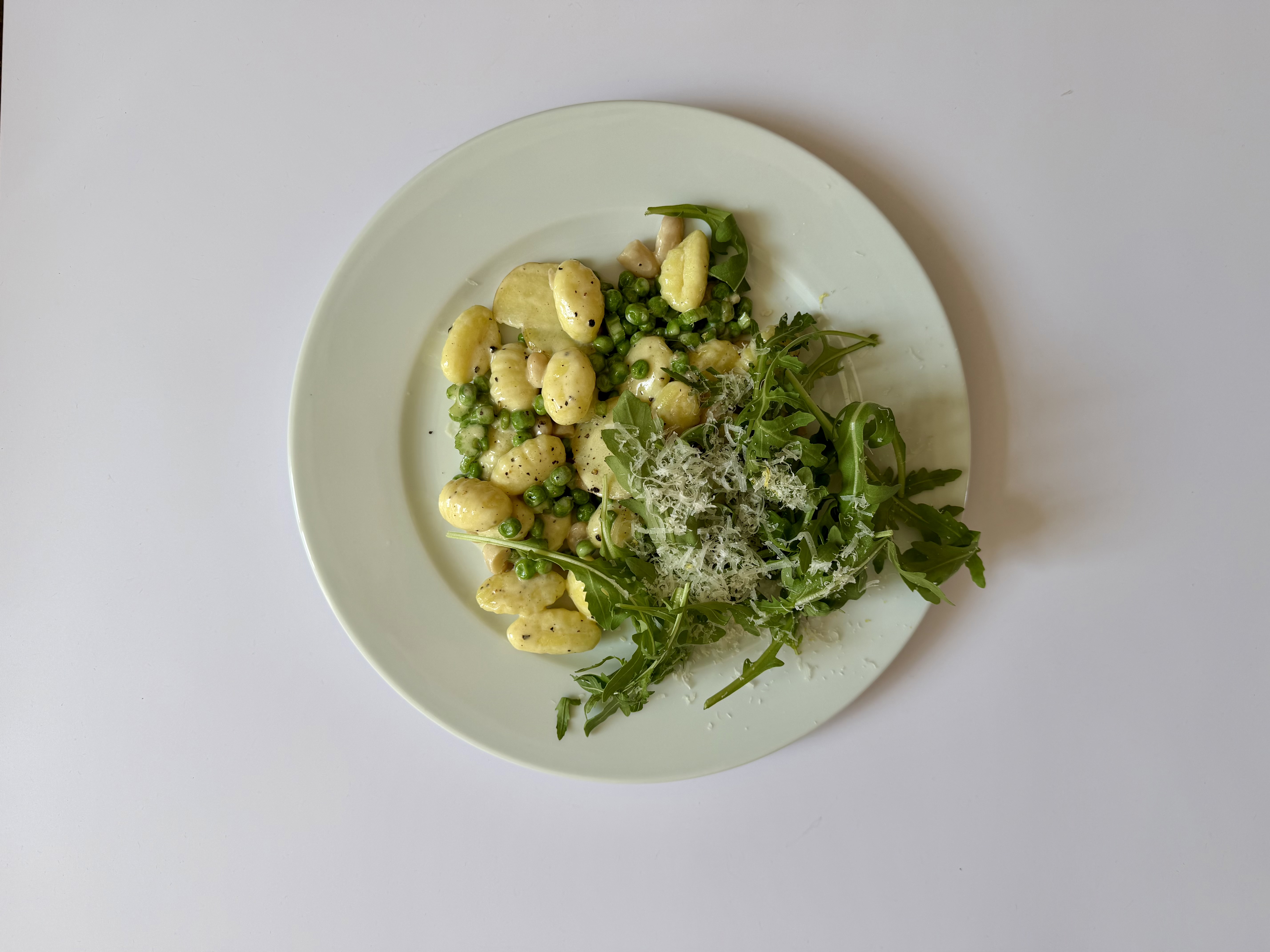 Gnocchi med parmesan og friske majs