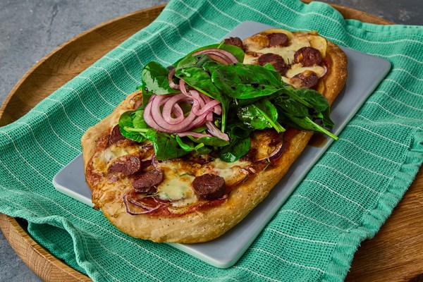 Elite Team DK Sejlerens pinsa med kartoffel og pepperoni