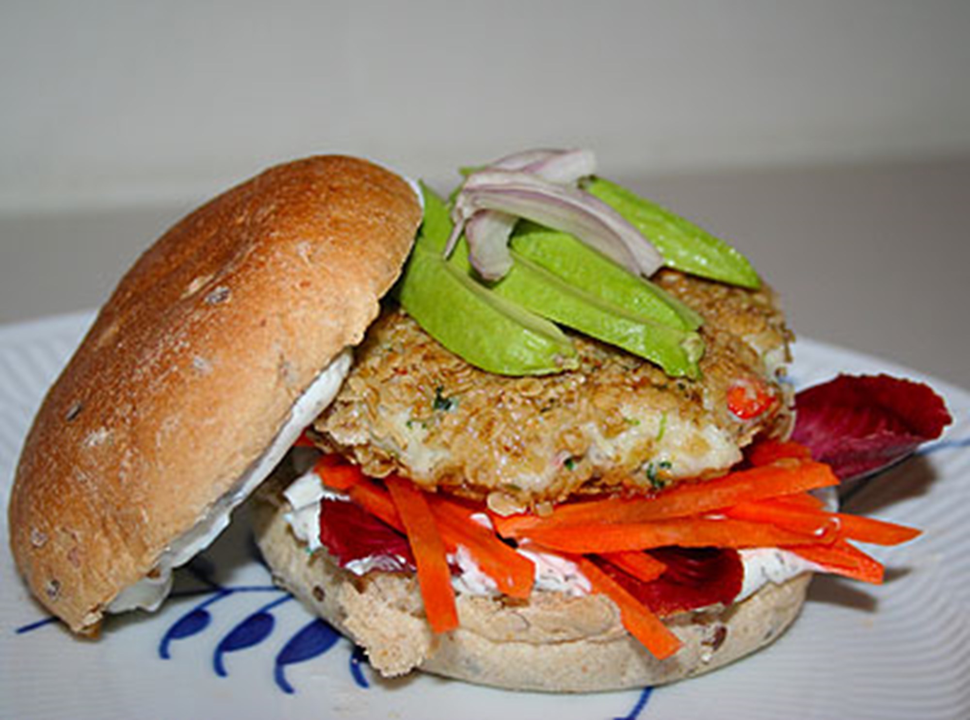 Spicy fiskeburger