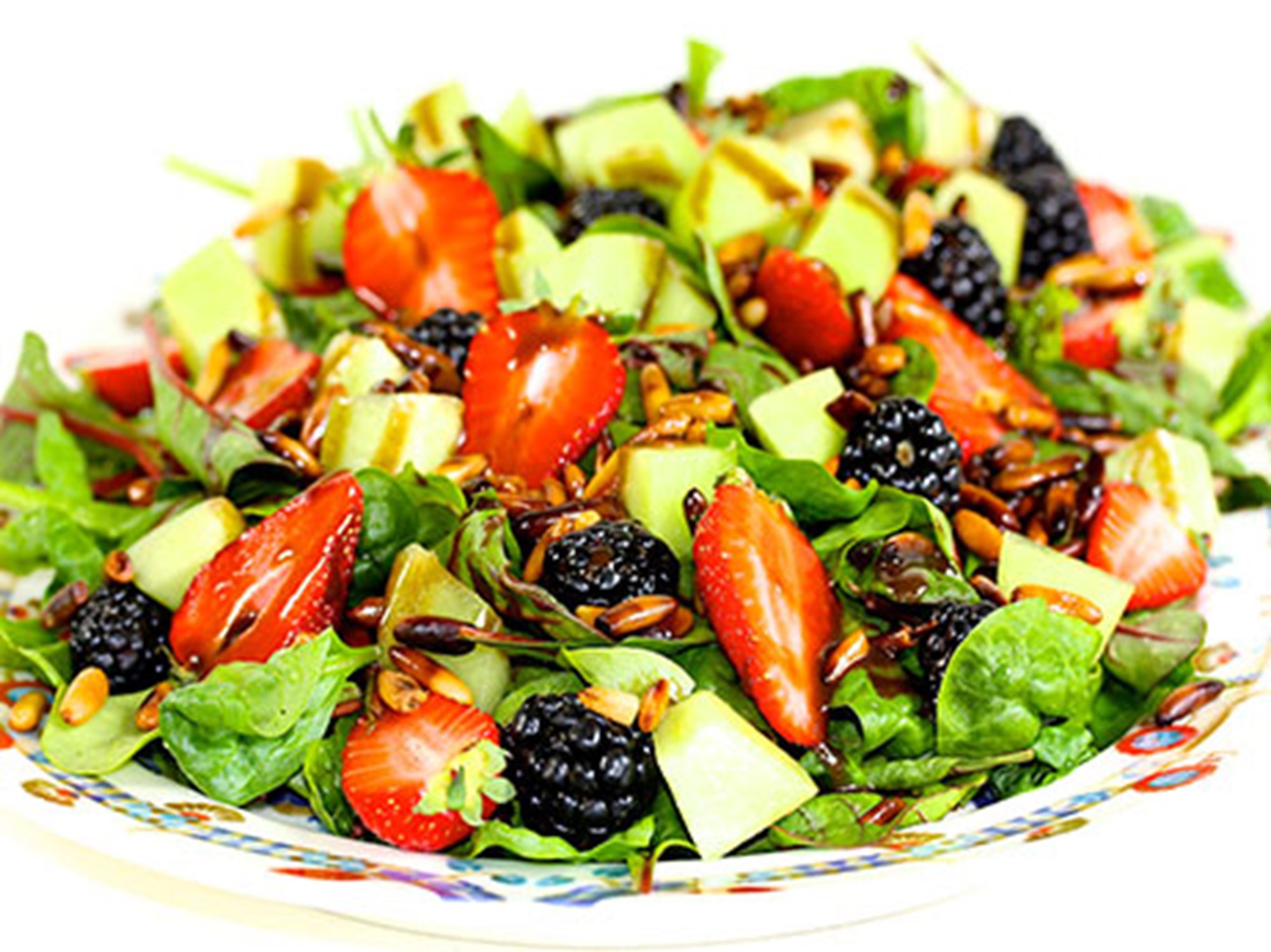 Salat med blåbær, jordbær og melon (Tinas favorit)