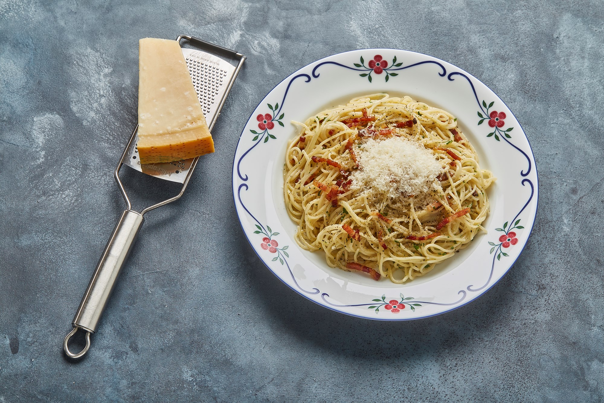 Spaghetti alla carbonara med panchetta