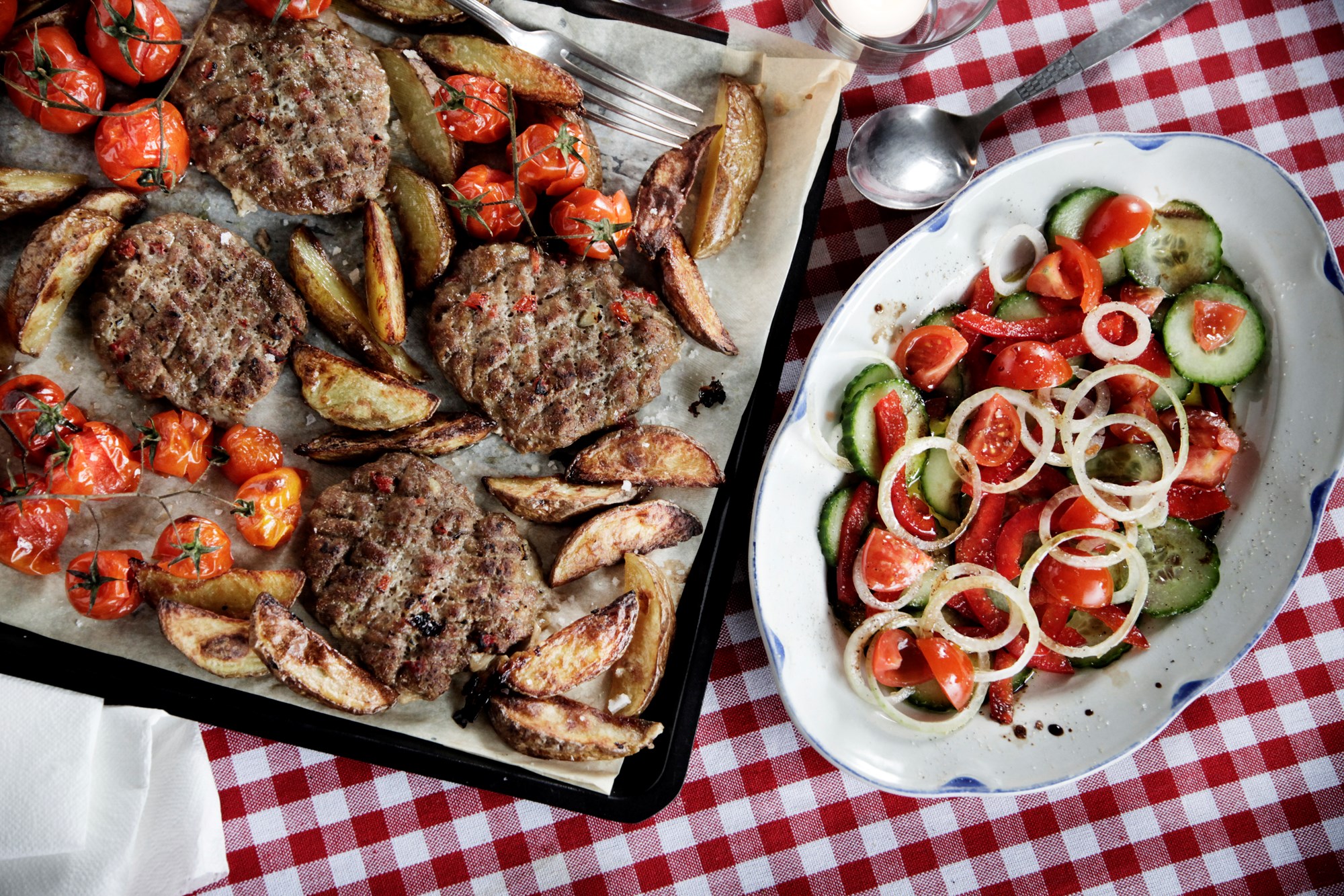 Græsk sheetpan middag
