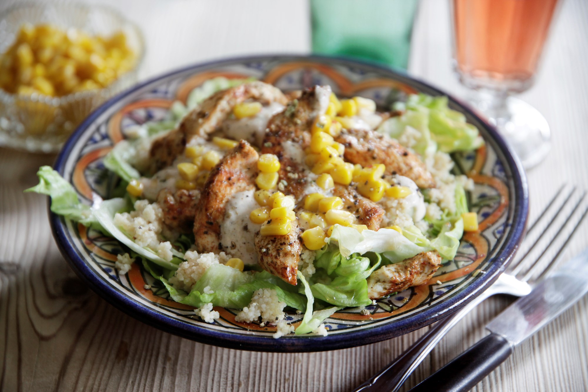 Lun mexikansk kylling på quinoa-salat
