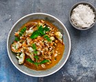 Just-heat: thai green curry med kylling og peanutstegt blomkål