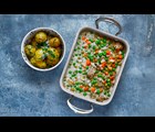 Heat: okse frikassé med kartofler, gulerødder og ærter