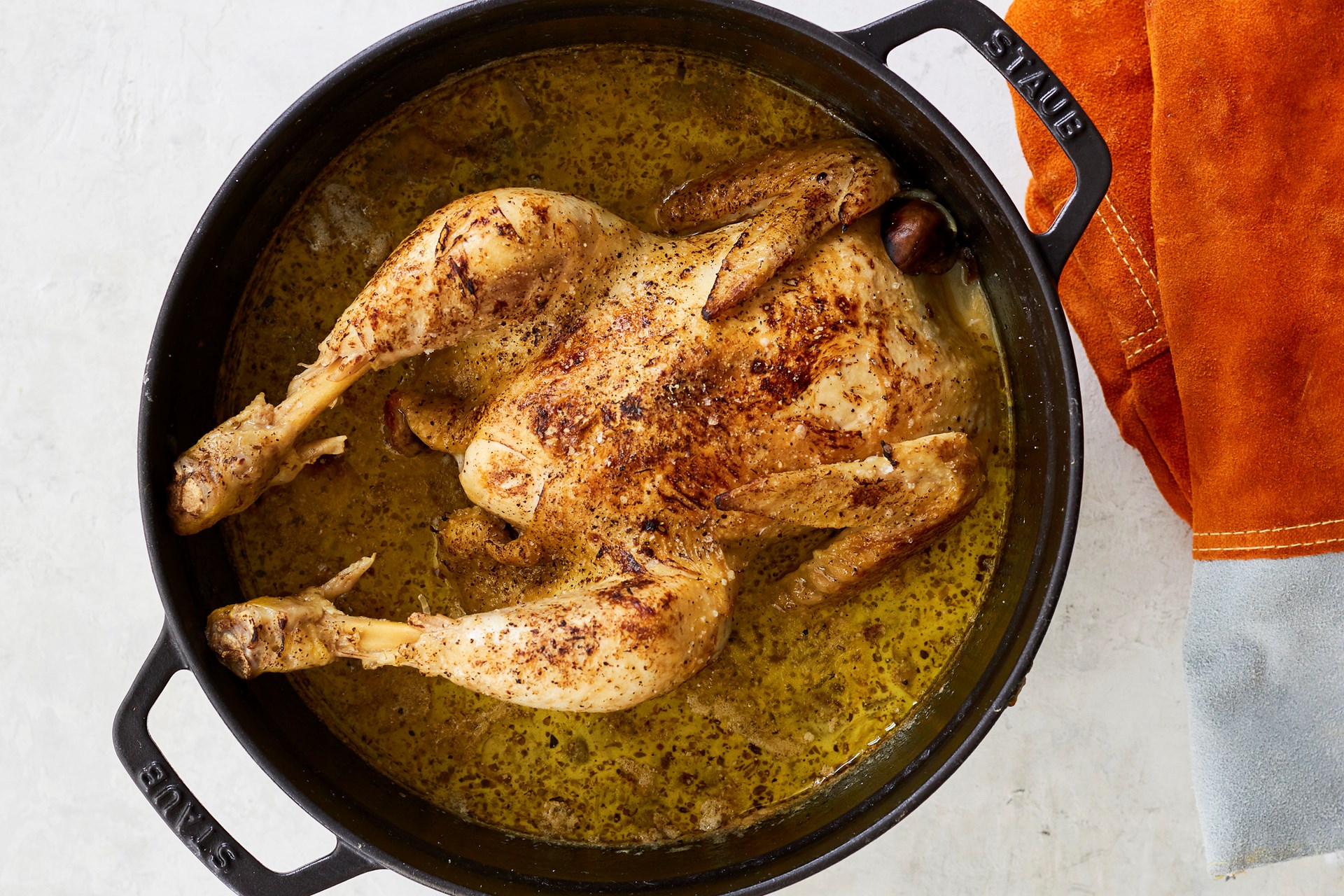 Braiseret kylling med champignon og kartoffelmos Opskrift fra