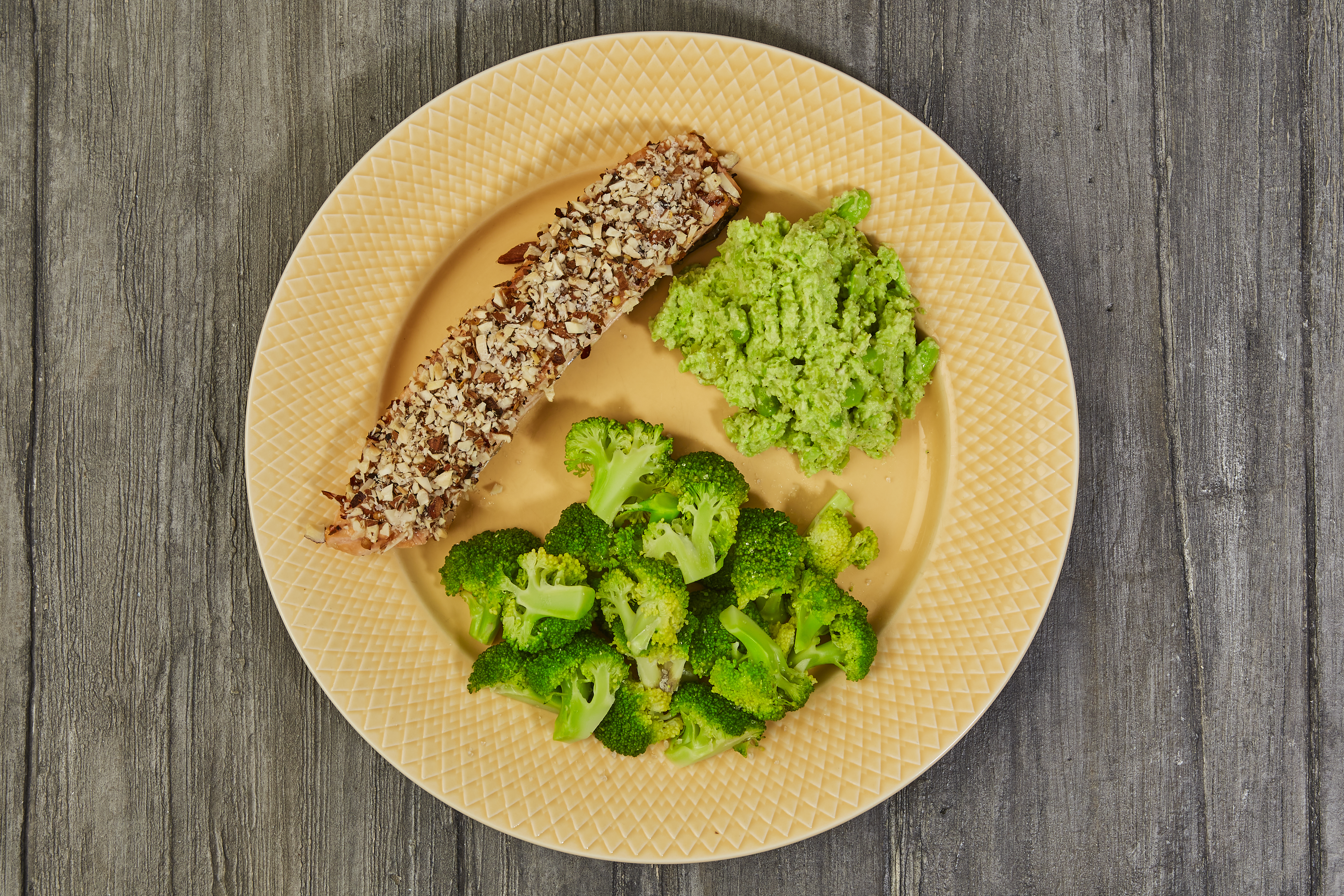 Crunchy laks med edamamemos