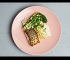 Stegt lyssej med cremet kartoffelmos, dampet pak choy og estragon