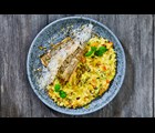Kulmule med hokkaido-risotto og pesto med græskarkerner