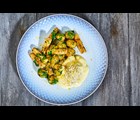 Bagt kuller med Hollandaise, skorzonerrødder & persillekartofler